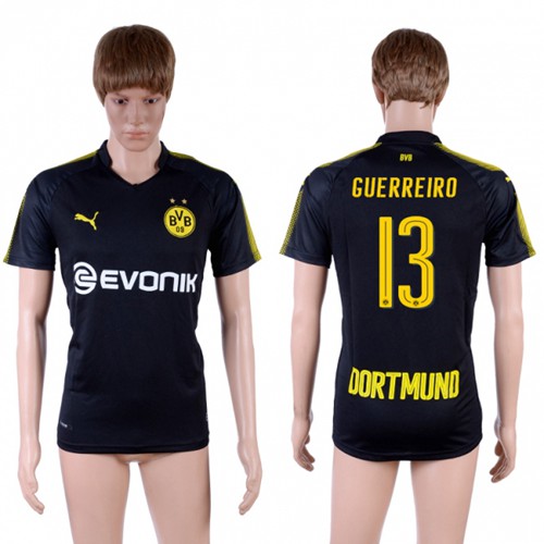Dortmund #13 Guerreiro Away Soccer Club Jersey